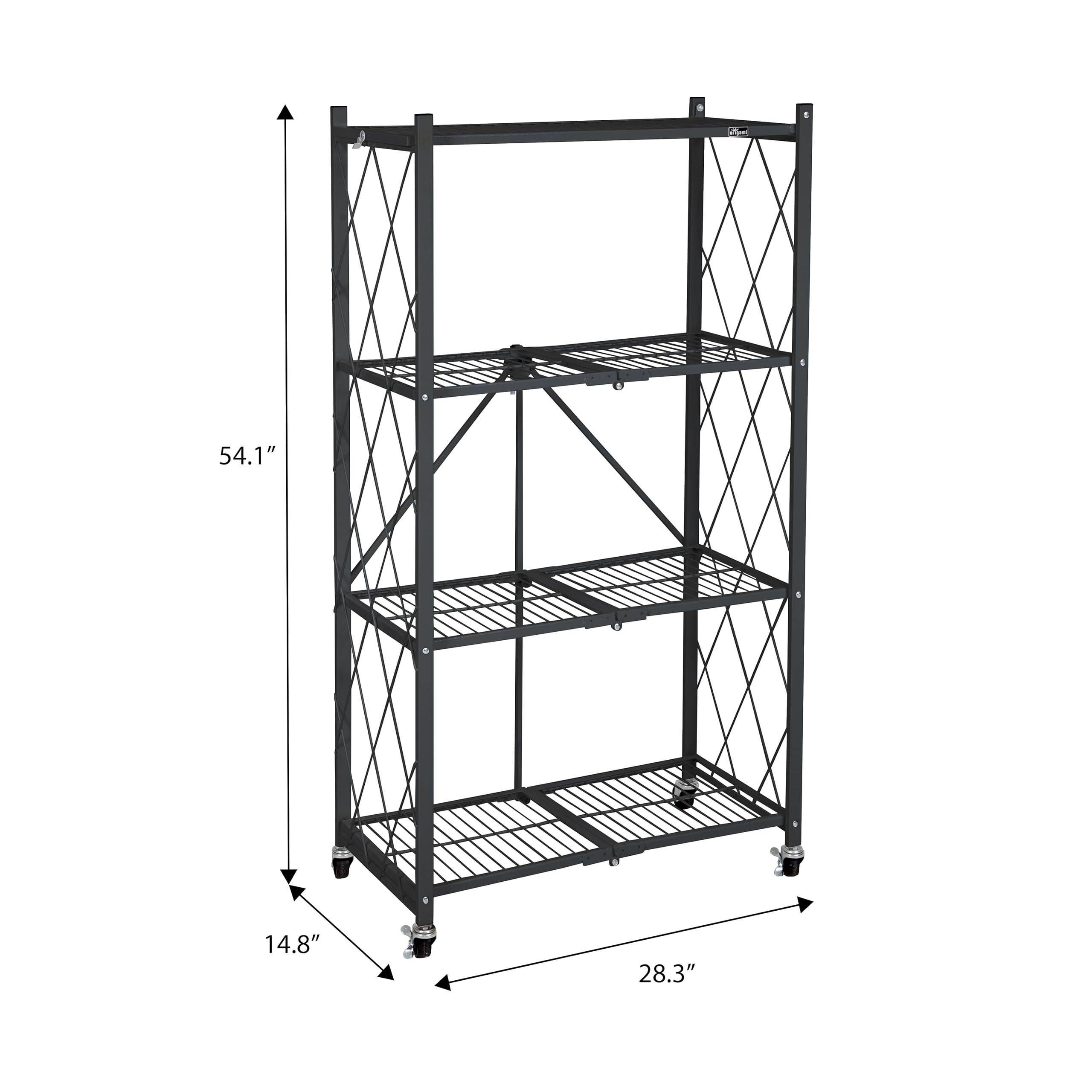Amazon.com: Origami 4-Tier Folding Storage Shelves, Kitchen and